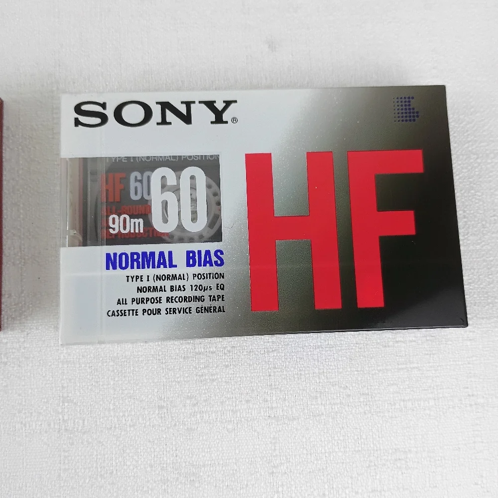 MAXELL UDS-II 60 Blank tape audio Sony HF60 Normal Bias type I normal Sealed.